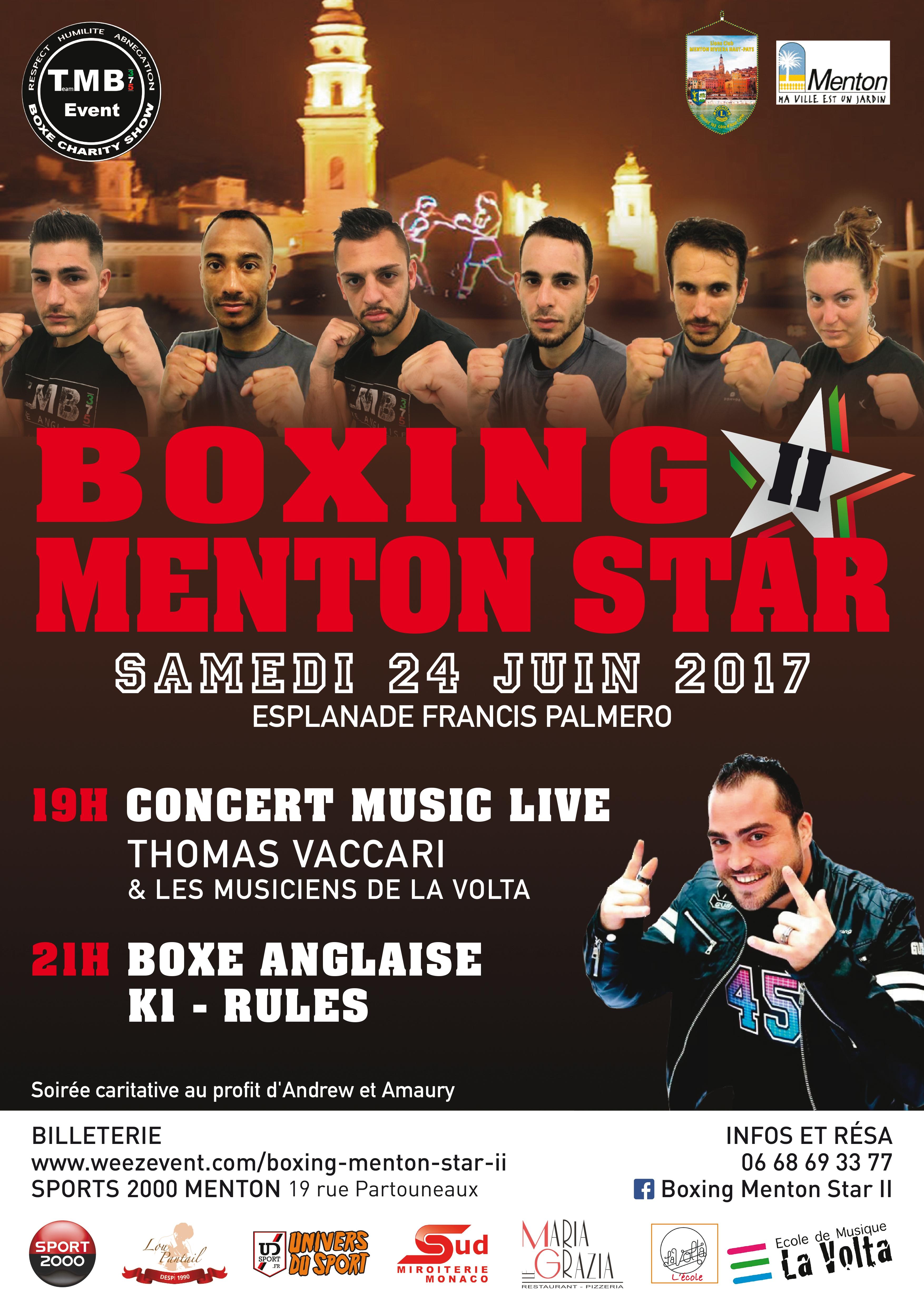Evènement Menton Juin 2017 I Boxing Menton Star II