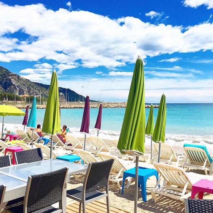 Choose your private beach for the summer in Menton